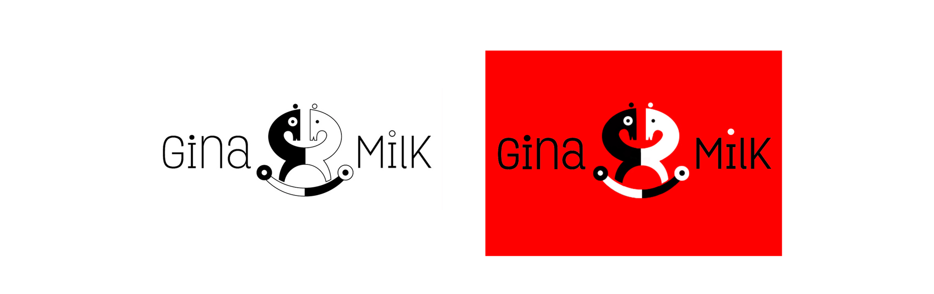 Gina Milk - Logos